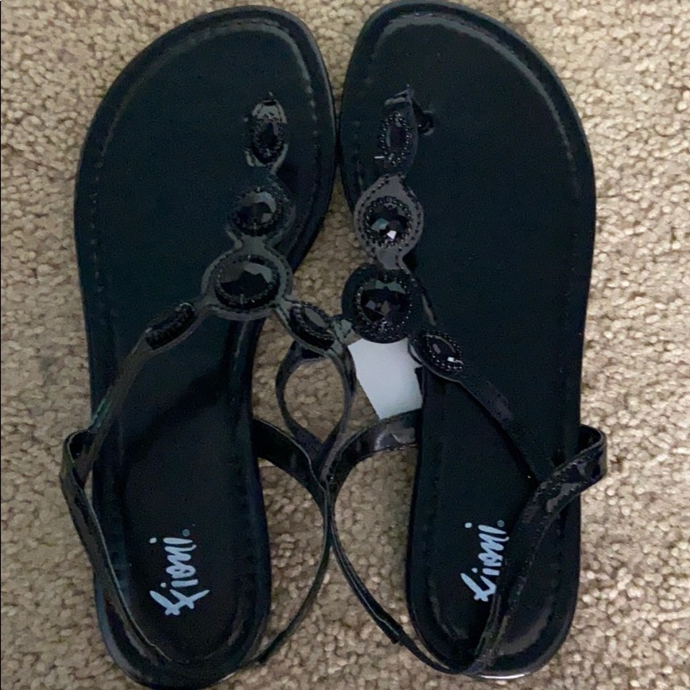 Fiona Black Sandals